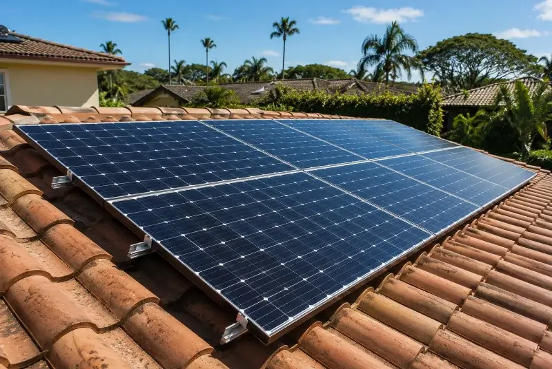 Installation de panneaux solaires à l'Isle-d'Abeau